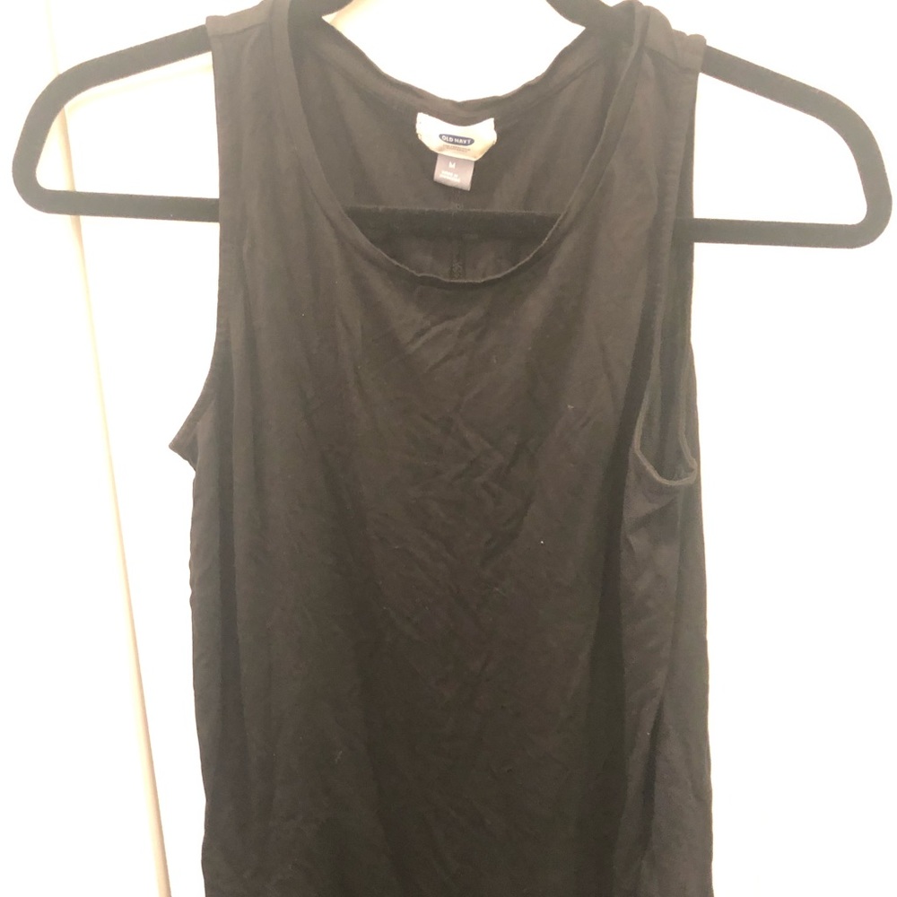 Black tunic-esque tank top